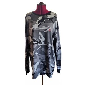 Polo Ralph Lauren Long Sleeve Camo Black and Gray Sleepshirt